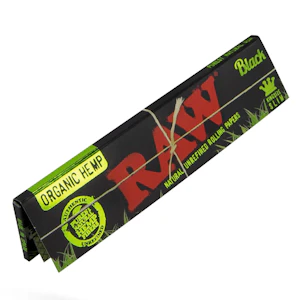 MAPLE CRAFT - RAW BLACK ORGANIC HEMP - KING SIZE SLIM