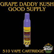 Grape Daddy Kush Monsters Resin 510 Thread Cartridge - 1.5g