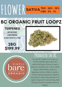 Simply Bare - 28G - SIMPLY BARE - BC ORGANIC FRUIT LOOPZ