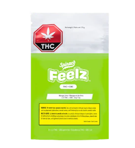 SPINACH FEELZ - Spinach Feelz Mango Lime 1:3 THC : CBC Soft Chews