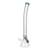 24" Bent Beaker Bong Green