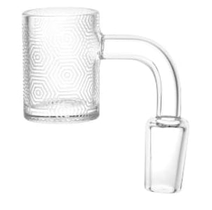 Humble and Fume - Concentric Hexagons Etched Quartz Banger 14mm M