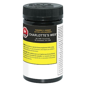 Charlotte's Web - Turmeric & Ginger Active Life Gummies 30 CBD Soft Chews