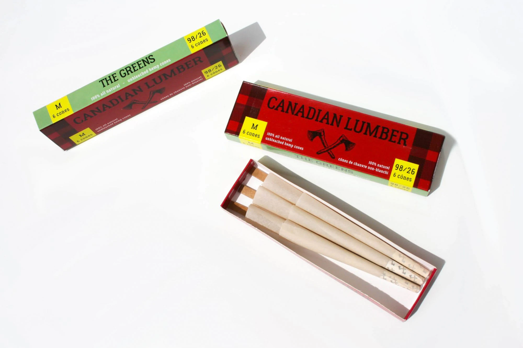 Humble+Fume - Canadian Lumber Cones - Green - 100% Unbleached Pure Hemp Main Image
