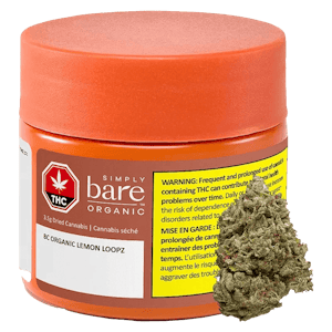 Simply Bare - BC Organic Lemon Loopz 3.5g Dried Flower - Simply Bare