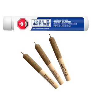 General Admission - General Admission Tiger Blood Distillate Infused Pre-Rolls - 3 x 0.5g