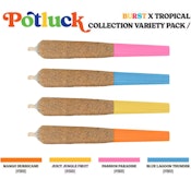 Tropical X Burst Collection Variety 4 x 0.5g Infused Pre-Rolls by Potluck
