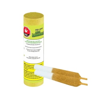 Good Supply Monsters - Mini Monsters: Mix Pack Kief Coated Golden guy -Sat(Jean guy X Pineapple Express), Monkey walker - Ind(Monkey Butter X Starwalker Kush) 2 x 1.19g Pre-Rolls