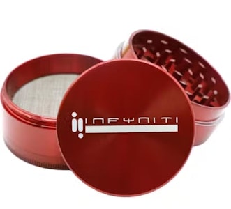 Infyniti - Infyniti Branded Zinc Grinder 63mm - Red