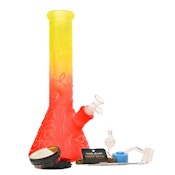 12" 5mm NM12010 Glass Bong 9-in-1 Dab Kit(Red)