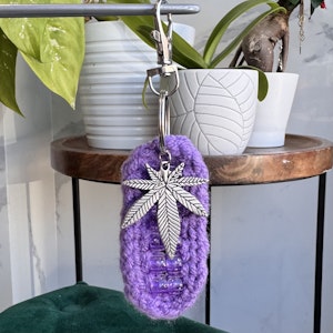Dawn till Dusk Art - Purple Fidget Keychain