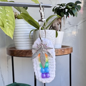 Dawn till Dusk Art - White Rainbow Keychain Fidget