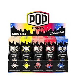 Pop Cones - Pop Cones King Size Unbleached Variety Pack - blueberry dream