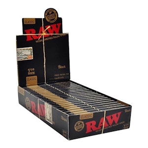 Raw - Raw Black Classic 1 1/4"