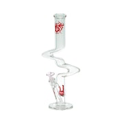 Xtreme 18 Inch Zig Zag Bong - Clear