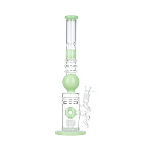 Unbranded - 18.5 Inch Shower Head Perc Bong - Milky Green