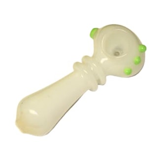 HUMBLE AND FUME - 4" Genuine Glass Pipe | White