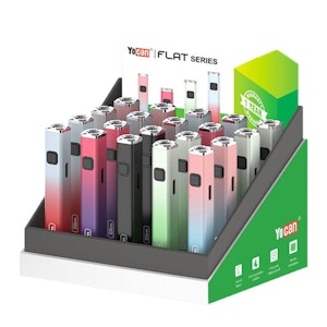 Yocan - Flat Slim 350mAh Variable Voltage 510 Battery - Assorted Colours