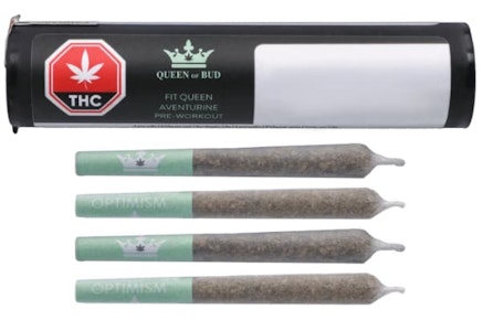 Queen Of Bud - QUEEN OF BUD - Fit Queen Pre-Workout 4 x 0.5g Infused Pre-Rolls