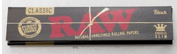 (KING)RAW Black Natural Unrefined Rolling Paper