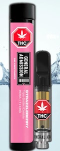 General Admission - GENERAL ADMISSION - Strazzleberry Indica 0.95g Prefilled Vape Cartridge