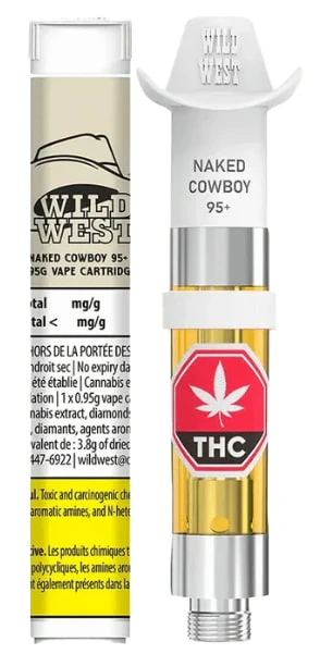 WILD WEST - WILD WEST - Naked Cowboy Liquid Diamonds 0.95g Prefilled Vape Cartridge Main Image