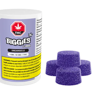 BIGGIES by EVEN - Dreamsicle 10:1:1 CBG:CBD:THC 4pc Soft Chews - Biggies