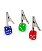 Colored Dice Roach Clip