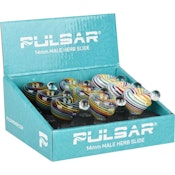 Pulsar Rainbow Candy Swirl No-Roll Herb Slide - 14mm