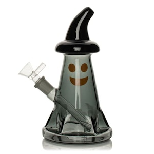 West Coast Gifts - ACC-Red Eye Glass 7.5" Ghost Bubbler-SMOKE