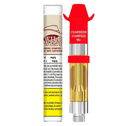 WILD WEST - Wild West Strawberry Stampede Liquid Diamonds 0.95g Prefilled Vape Cartridge Main Image