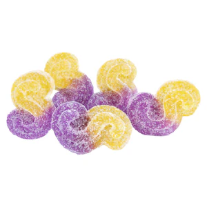 SOURZ by Spinach - SOURZ by Spinach - SOURZ by Spinach Peach Passionfruit 1:1:1 CBN:CBD:THC 5pk Soft Chews - Indica