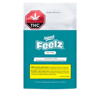 SOURZ by Spinach - Spinach Feelz - Blue Raspberry Lemonade THC/THCV