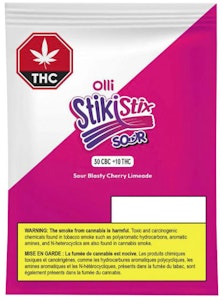 Olli Stikistix - OLLI STIKISTIX - Sour Blasty Cherry Limeade 10g 3:1 THC/CBC Soft Chew