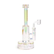 Red Eye Tek | 9" Terminator Avalon Concentrate Rig | Metallic Rainbow