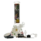 12" 5mm Glass Bong 9-in-1 Dab Kit