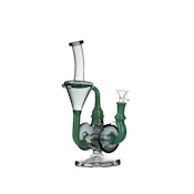 11 Inch Tecycler Bong - Jade Green