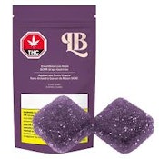 LB Solventless Live Rosin SOUR Grape Gummies 2 Pack