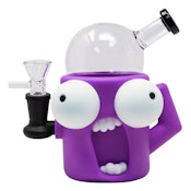 Purple Eye-Popping Silicone Bong - 6 Inches