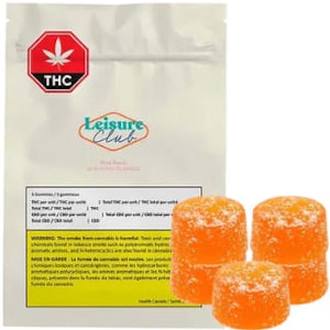 Leisure Club - Sour Peach THC 2pc Soft Chews - Leisure Club