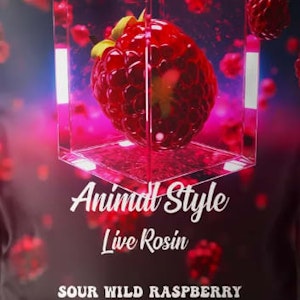 BLAST - Sour Wild Raspberry Animal Style Live Rosin 1pc Soft Chew Blast