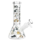 Pulsar Kitten Corral Beaker Glass Water Pipe - 7.75" / 14mm