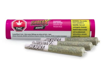 SHRED X - Gnarberry Heavies - Disty & Diamonds Infused Pre-Rolls | 3x0.5g