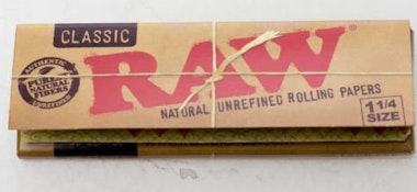 (1 1/4" Size)RAW Classic Natural Unrefined Rolling