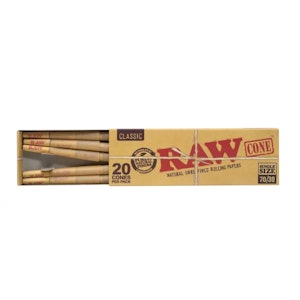 RAW - Raw Single Size Cones - 20pk