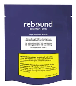 Rebound by Stewart Farms - ARCTIC HEAT CBD 5000 COOLING CREAM - 20