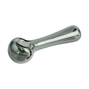 Red Eye Glass - 4.5" SOLID COLOUR SPOON HAND PIPE - SMOKE