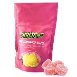 SHRED'EMS - Shred'Ems Pink Lemonade Yuzu 2:1 THCV:THC Chews - 4 X 2.5mg
