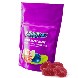 SHRED'EMS - SHRED'EMS Wild Berry Blaze Gummies - 4 X 2.5mg