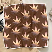 Floral Leaf Print Square Bandana